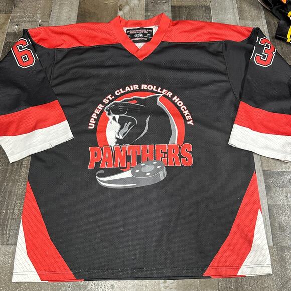 Vintage Roller Hockey Jersey Mens Large Upper St Clair Panters - Picture 14 of 14